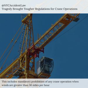 New York City Construction Accident Lawyer Discusses Tougher Crane Regulations Following Tragic Death